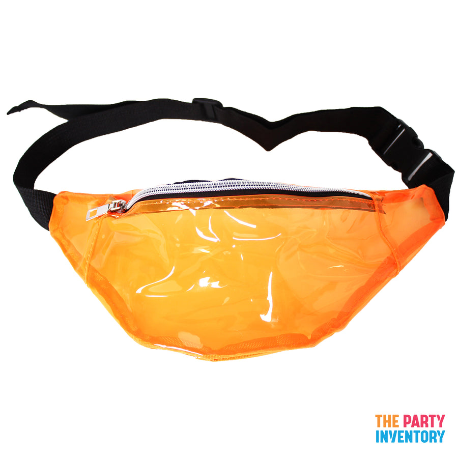 Orange Transparent Bum Bag