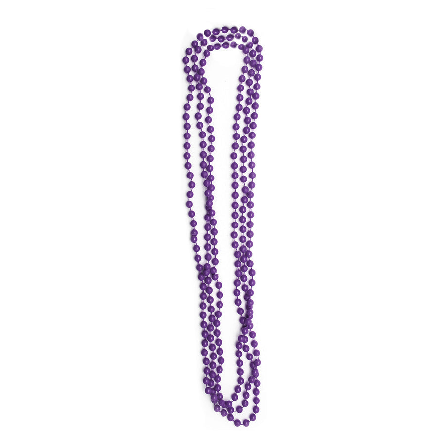 Neon Beaded Necklace (Purple) 3pk