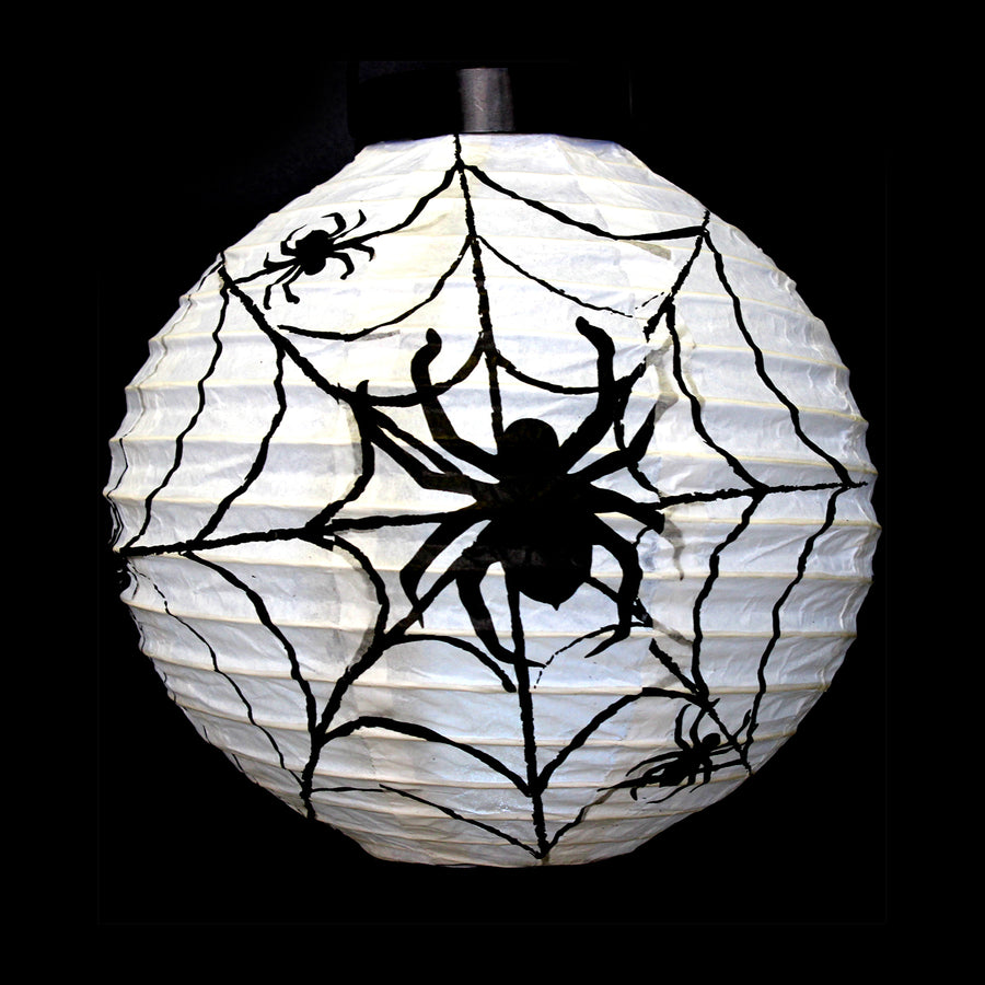 Halloween Light Up Lantern (Spider Webs)