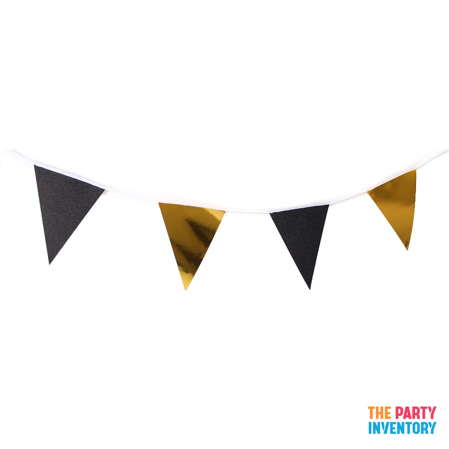 Black and Gold Party Decoration Kit