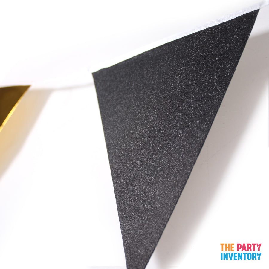 Black and Gold Party Decoration Kit