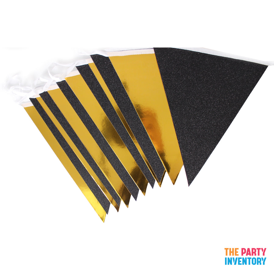 Black and Gold Party Decoration Kit