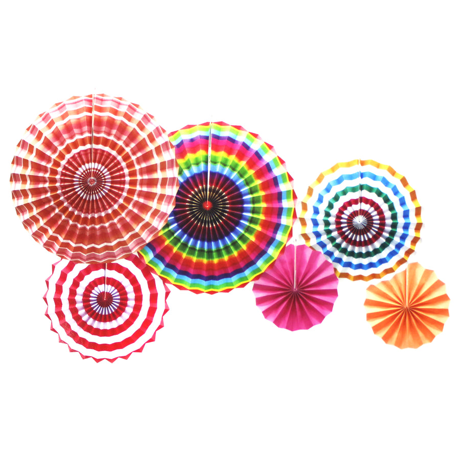 Mixed Decoration Fans (Colourful)