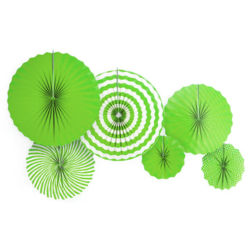 Stripe Decoration Fans (Green)