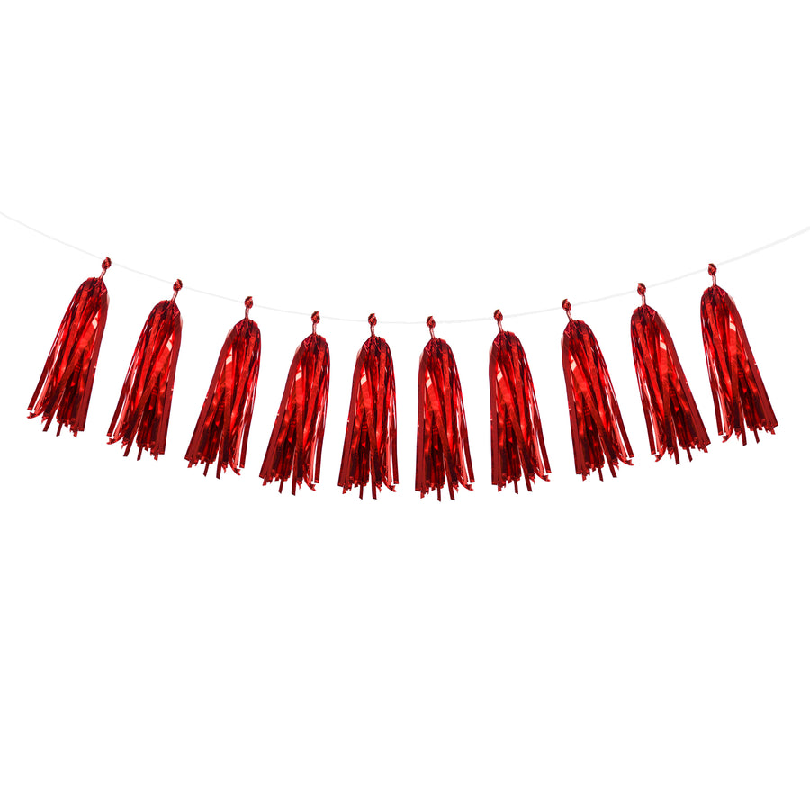 Metallic Tassels (Red)