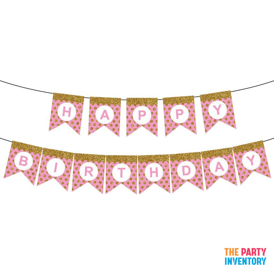 Light Pink Birthday Decoration Kit (Dots)