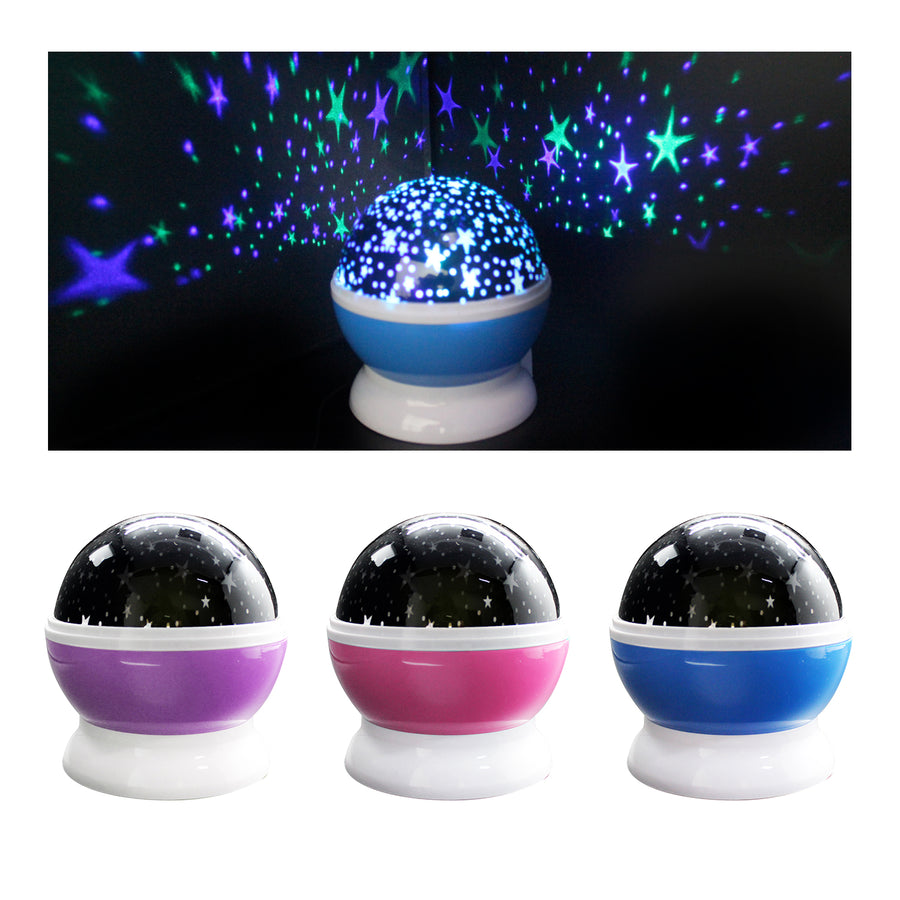 Rotating Star Projection Lamp