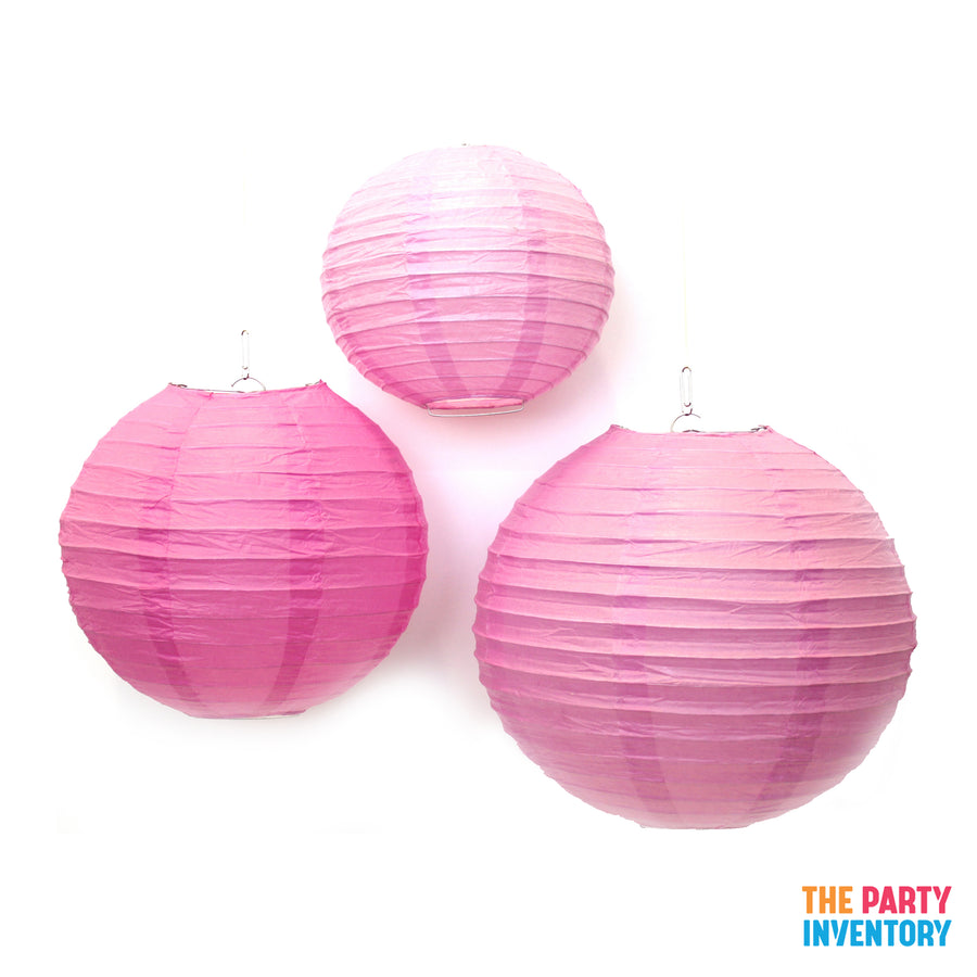 Light Pink Round Paper Lantern (1 Piece)