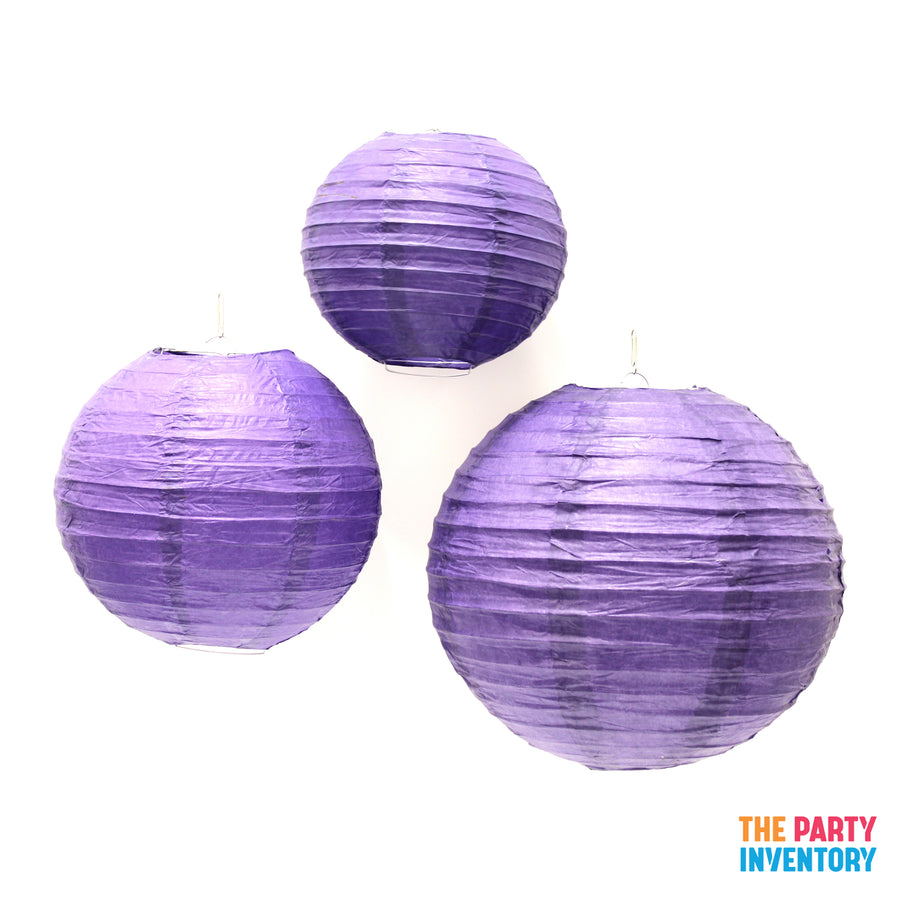 Purple Round Paper Lantern (1 Piece)