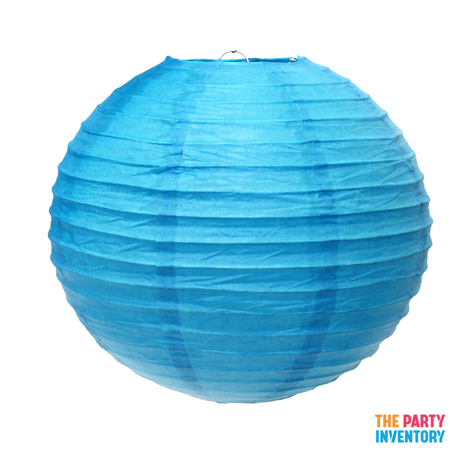 Blue Round Paper Lantern (1 Piece)