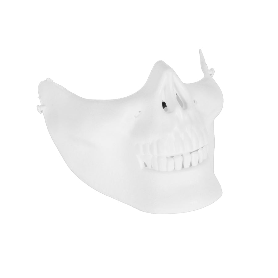 Half Face Skull Mask (White)