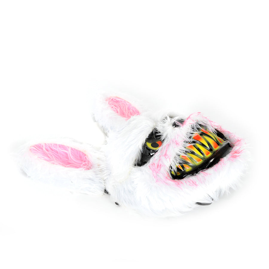 Scary White Rabbit Fluffy Animal Mask