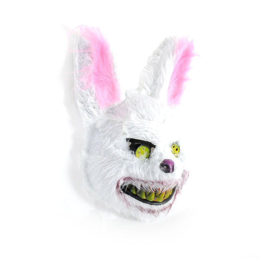 Scary White Rabbit Fluffy Animal Mask