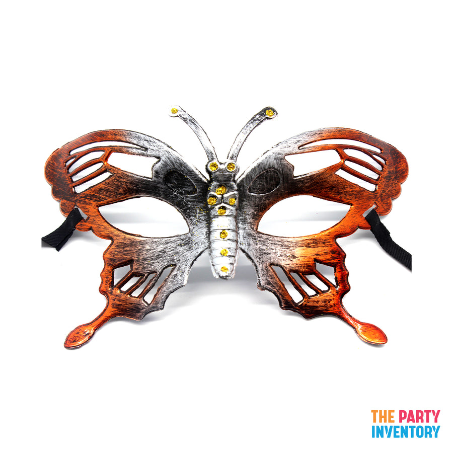 Copper Orange Butterfly Mask