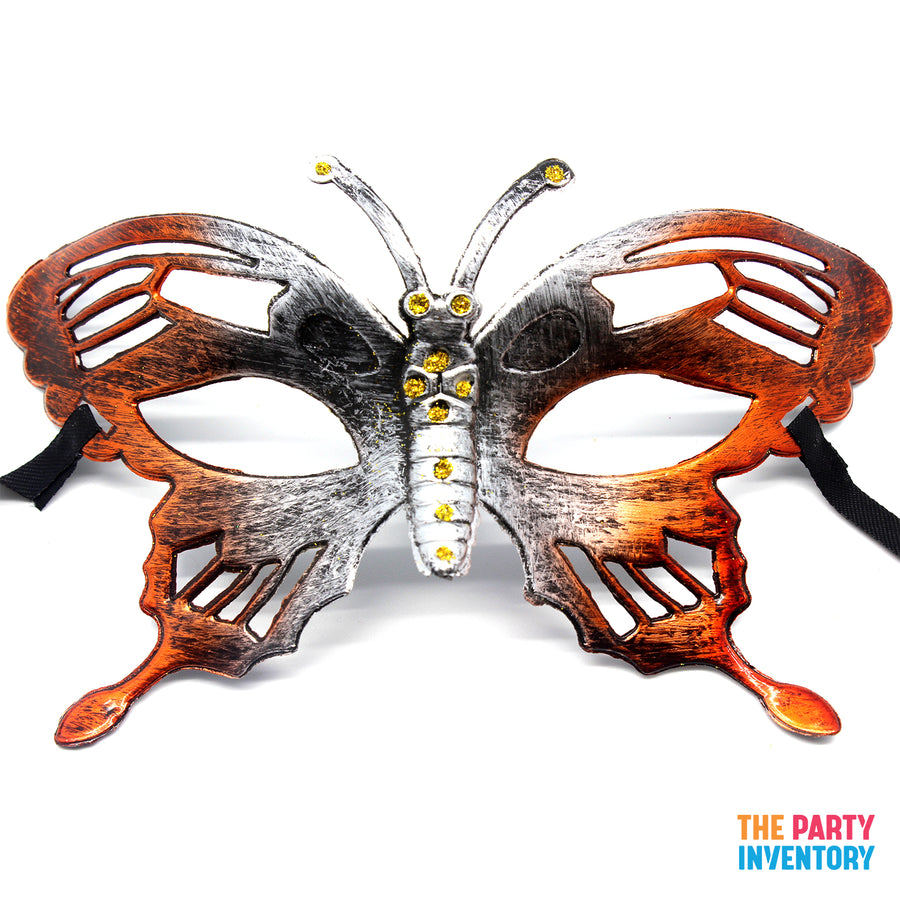 Copper Orange Butterfly Mask