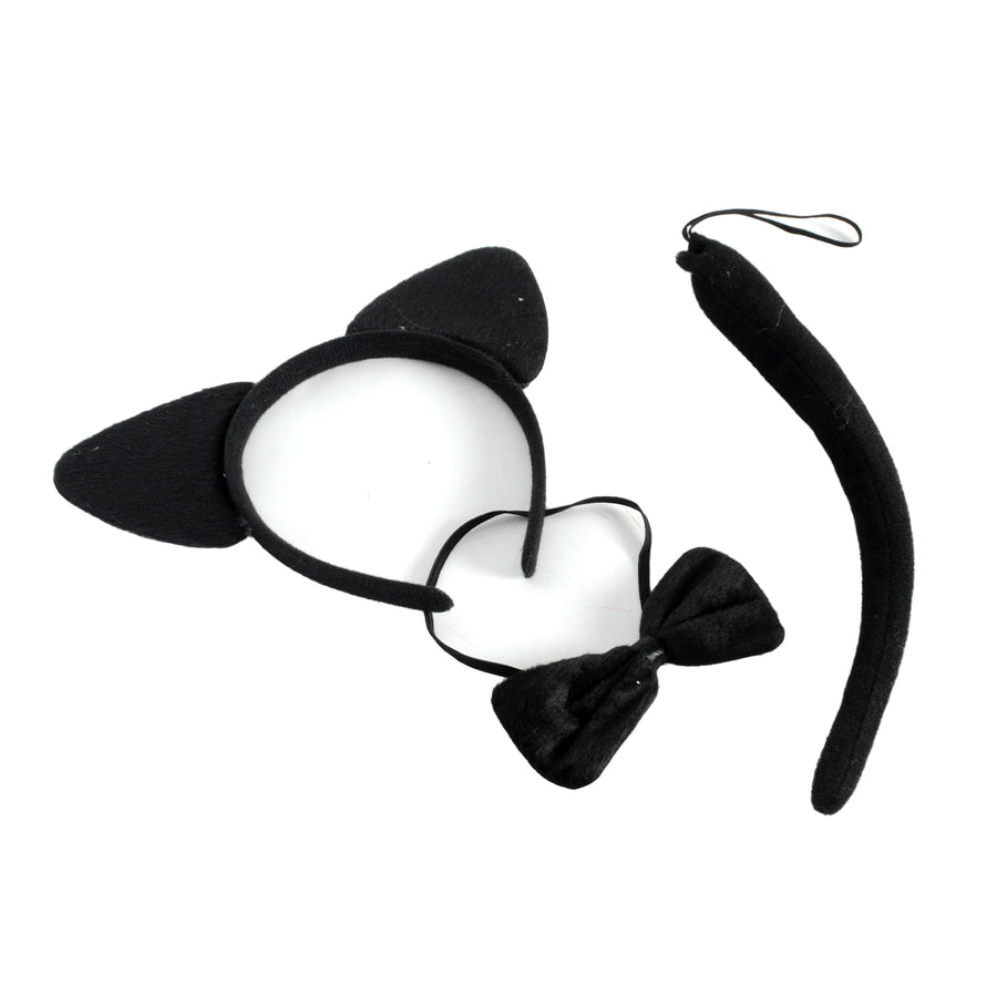 Black Cat Costume Accessory Kit (3 Piece Set)