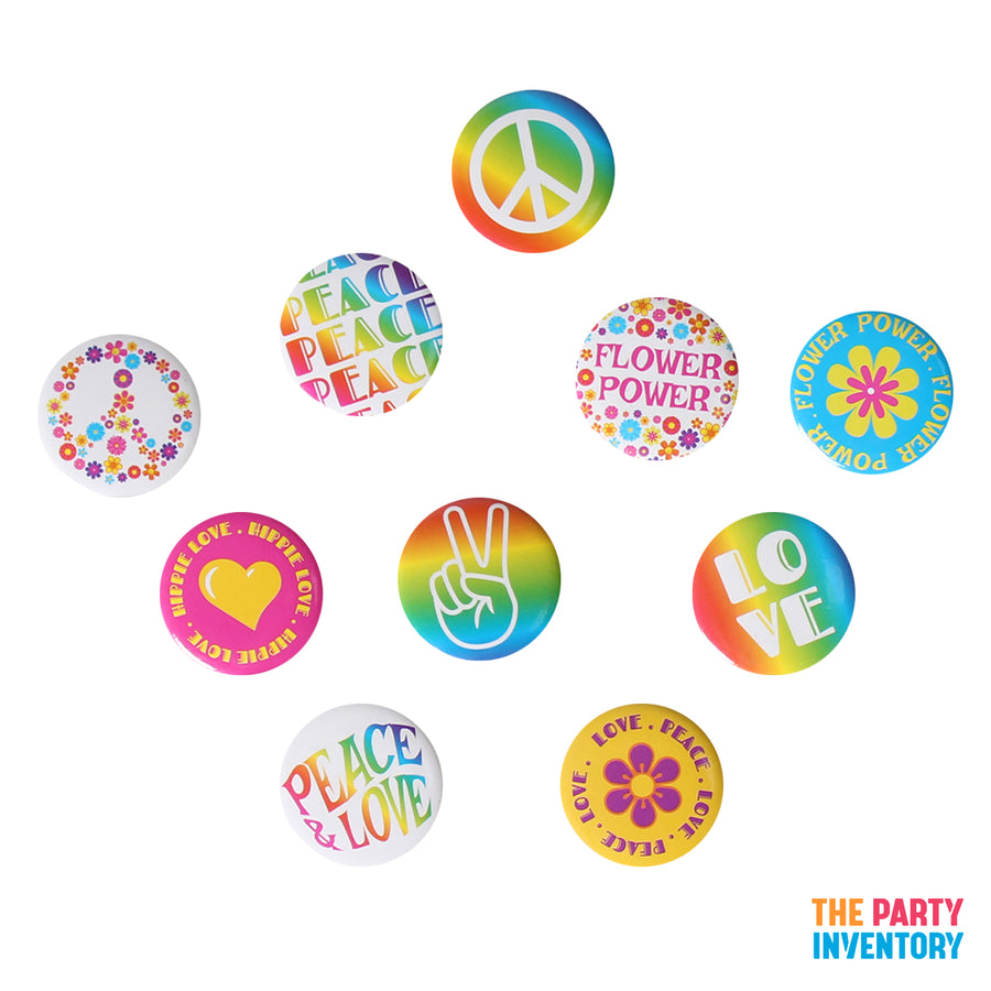 Hippie Badges (10pcs)