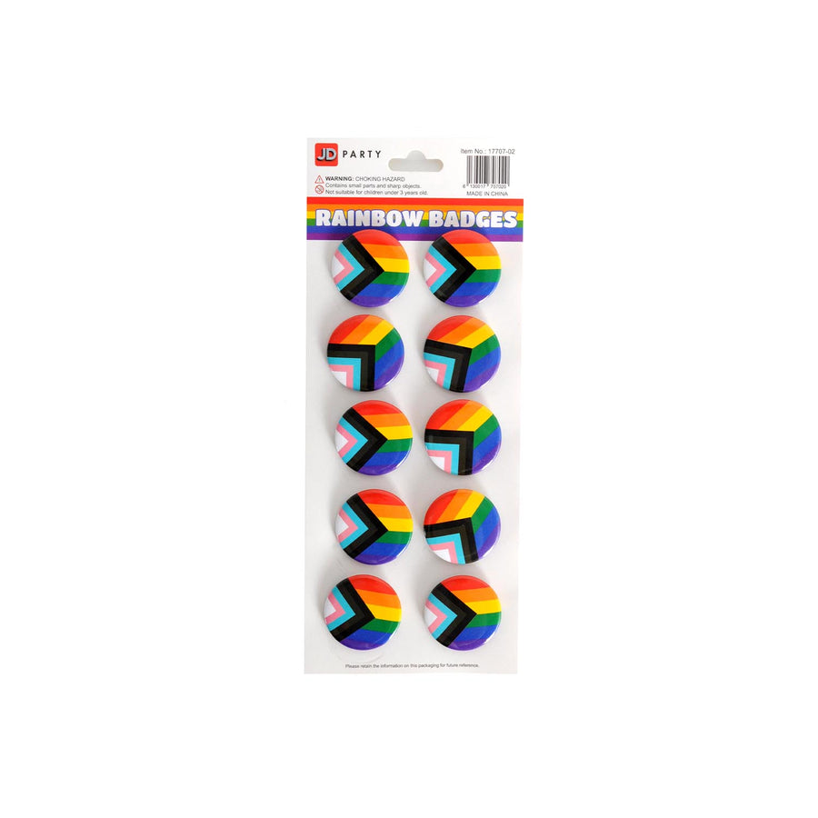 Rainbow Flag Badges (10pcs)