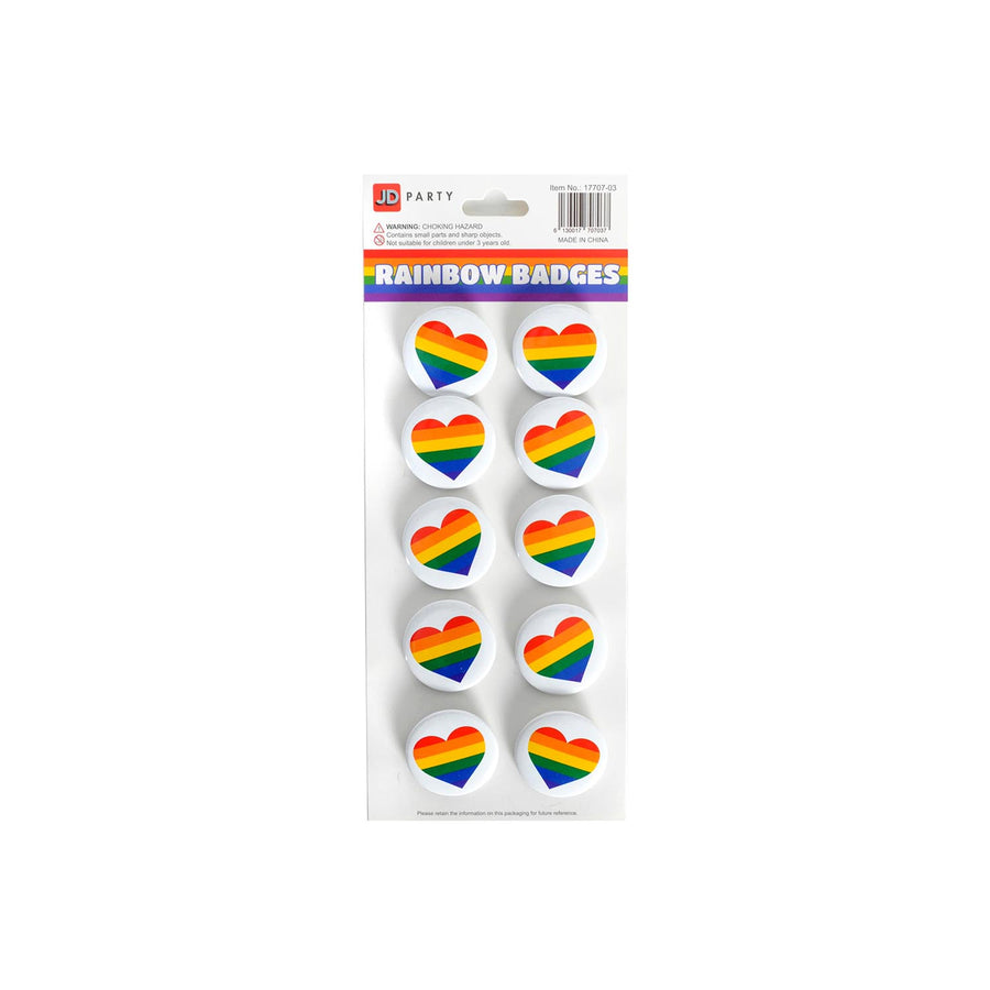 Rainbow Flag Badges (10pcs)