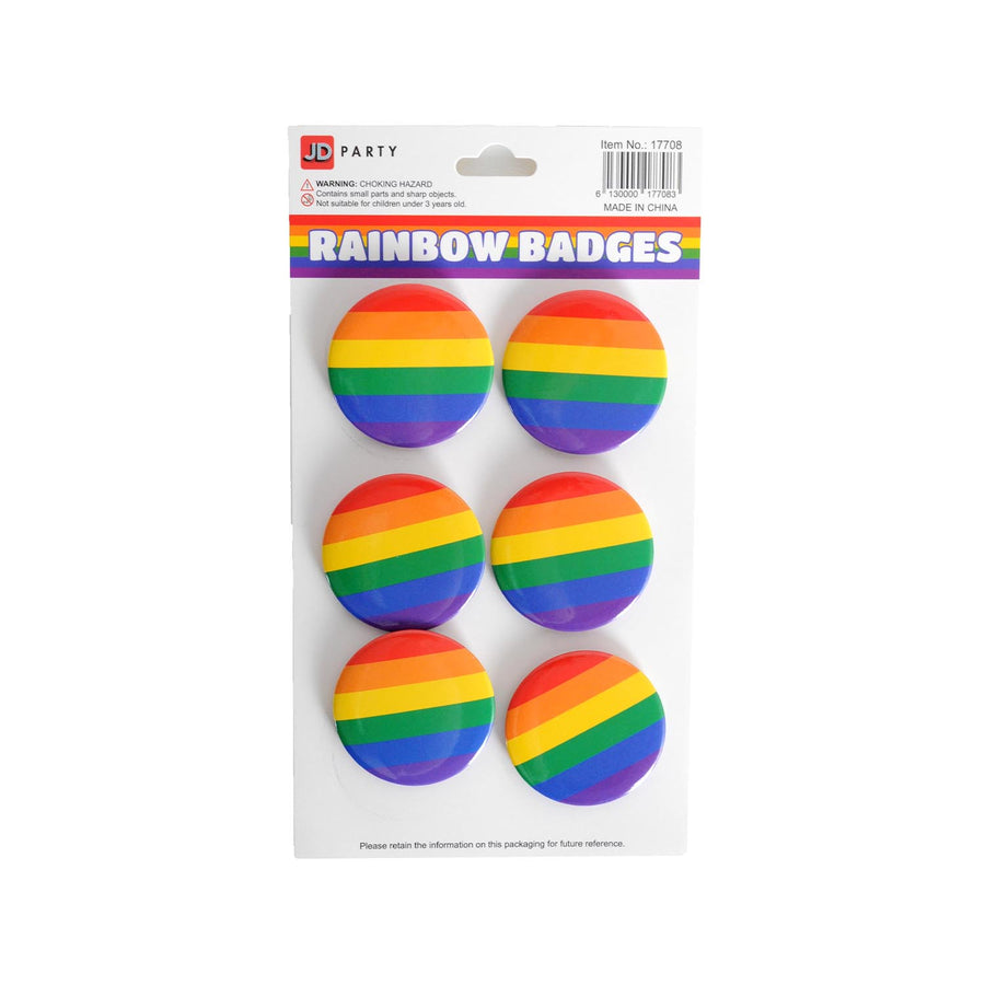 Rainbow Badges (6pcs)