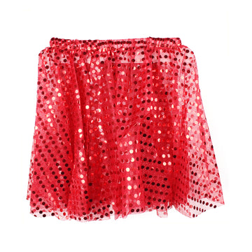 Red Sparkly Skirt