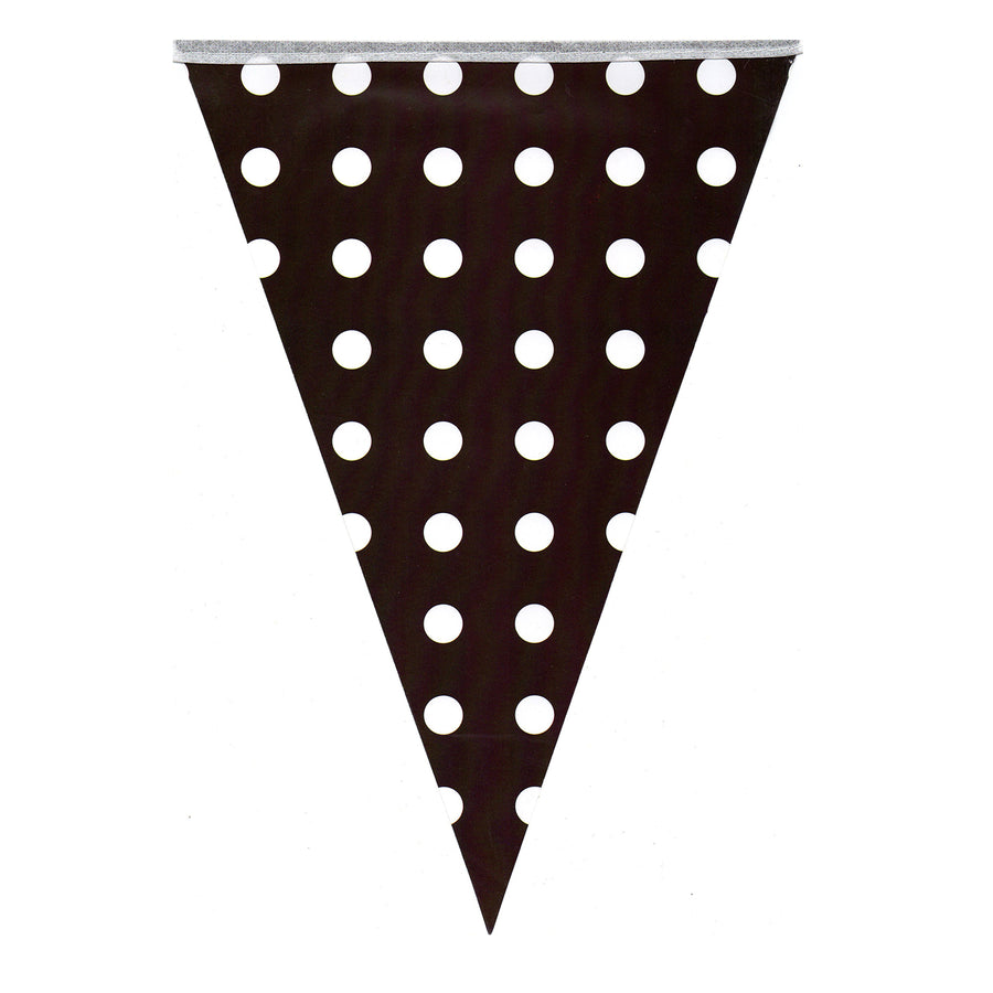 Bunting Flags (Polka Dot Black)