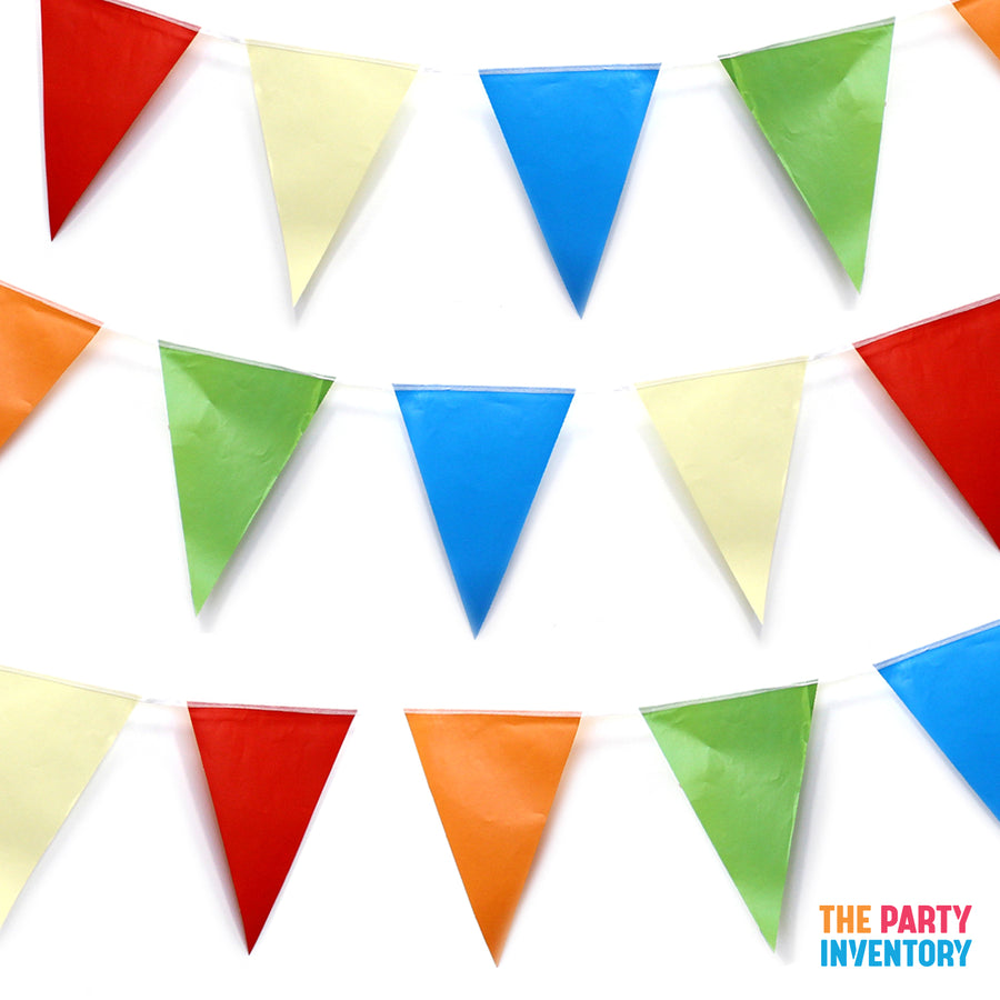 Plain Bunting Flags (Multicolour)