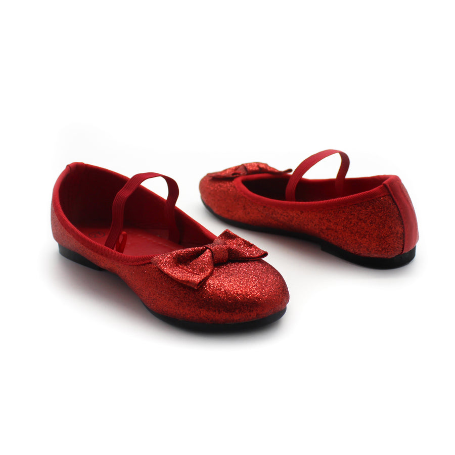 Girls red sparkly on sale shoes