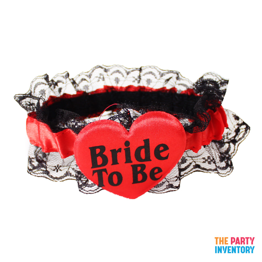 Red Bride to Be Leg Garter