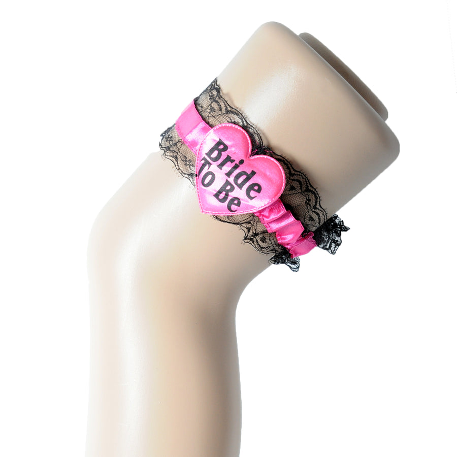 Pink Bride to Be Leg Garter