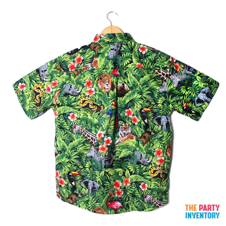 Adult Hawaiian Shirt (Jungle Print)