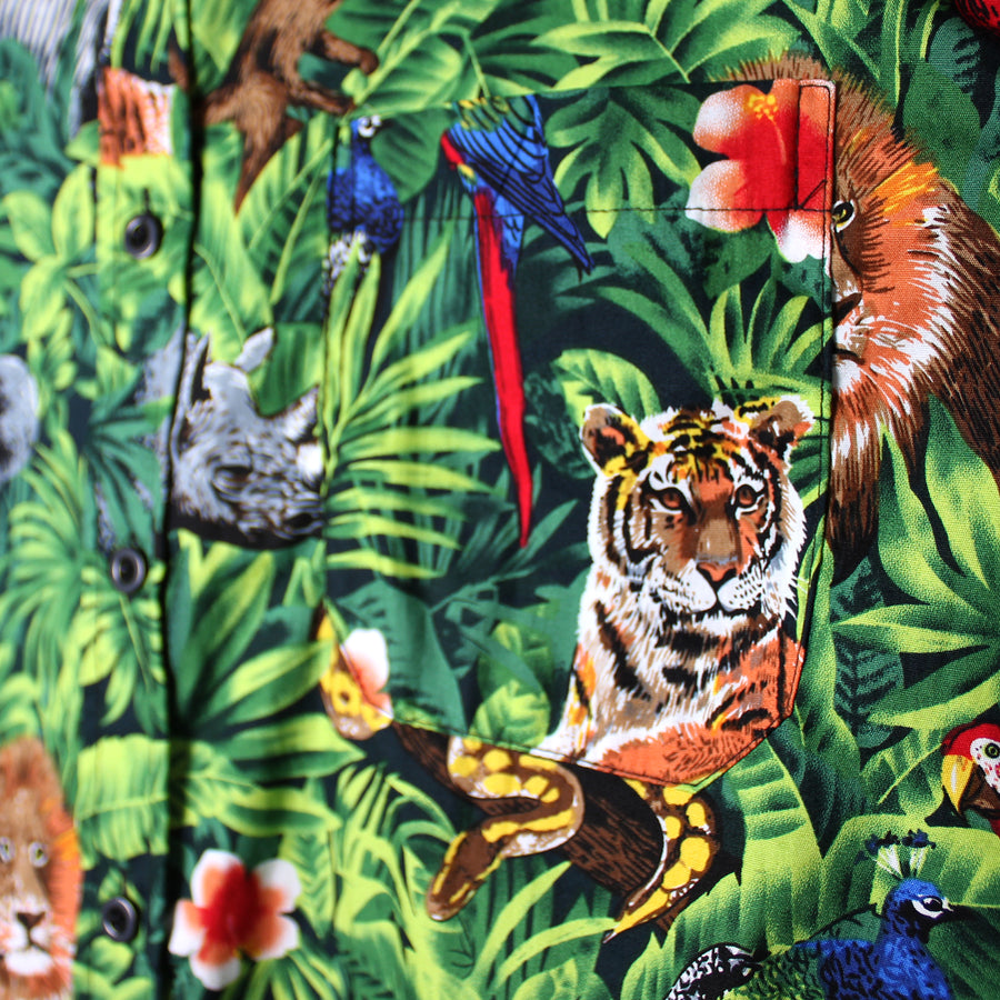 Adult Hawaiian Shirt (Jungle Print)