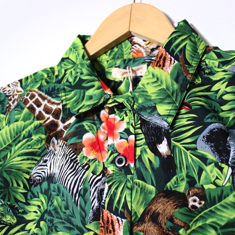 Adult Hawaiian Shirt (Jungle Print)