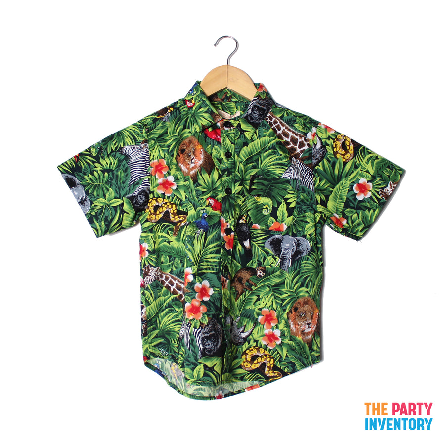 Children's Hawaiian Shirt (Jungle Print)