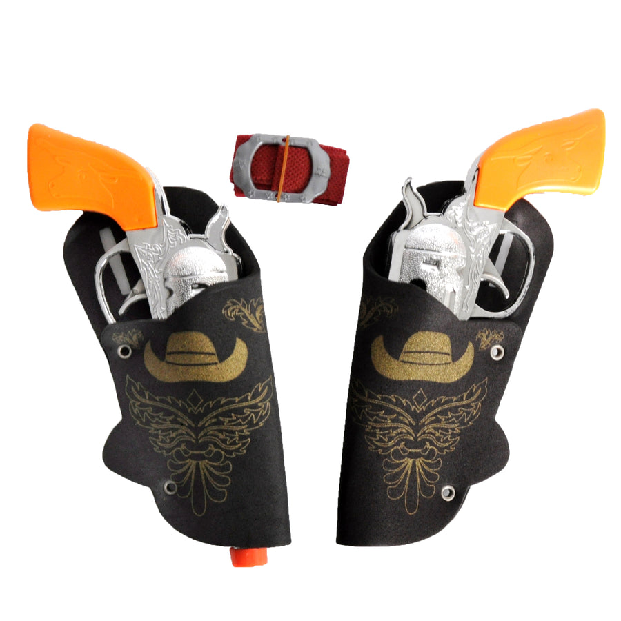 Cowboy Double Gun Set with Holster Belt