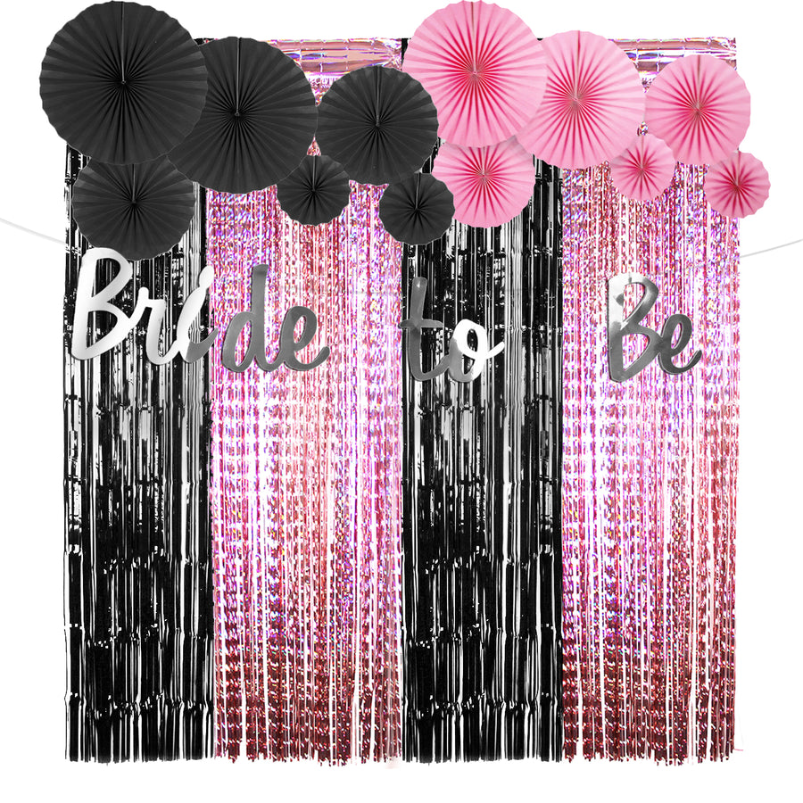 Black & Pink Hens Party Decoration Kit