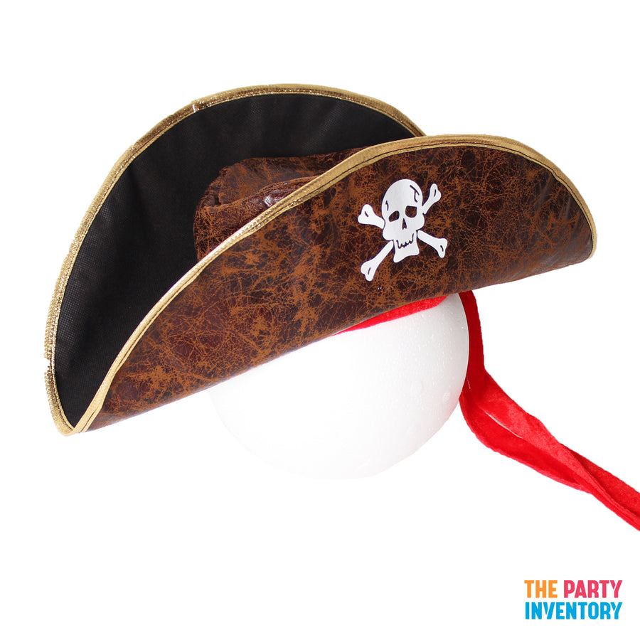 Deluxe Brown Pirate Hat