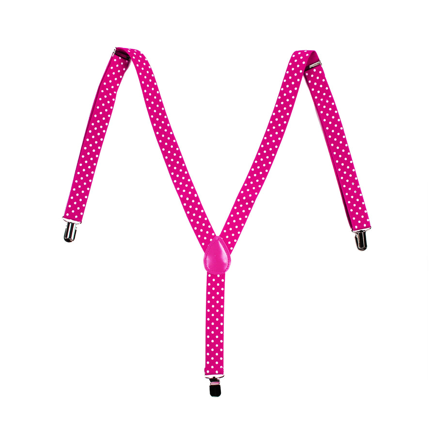 Pink Polka Dot Suspender