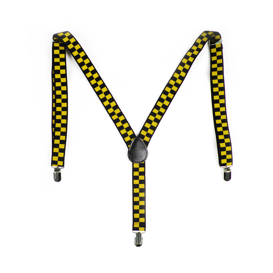 Black and Yellow Checkered Suspender
