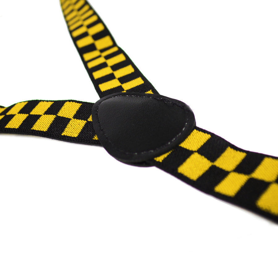 Black and Yellow Checkered Suspender