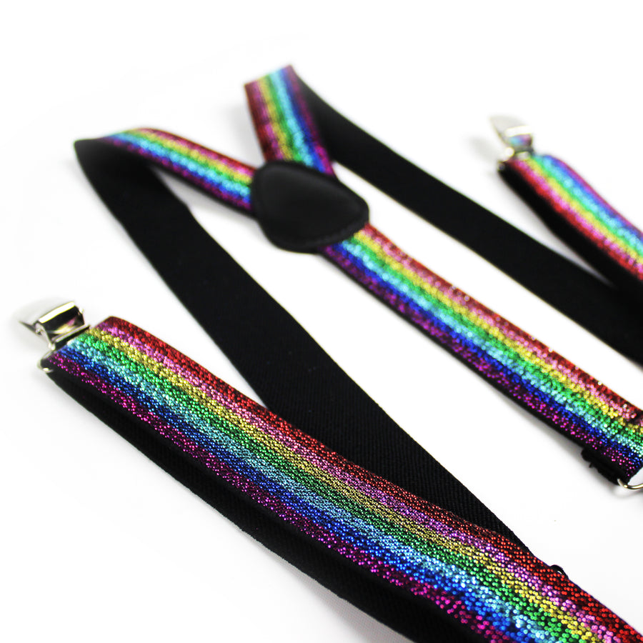 Rainbow Glitter Suspender