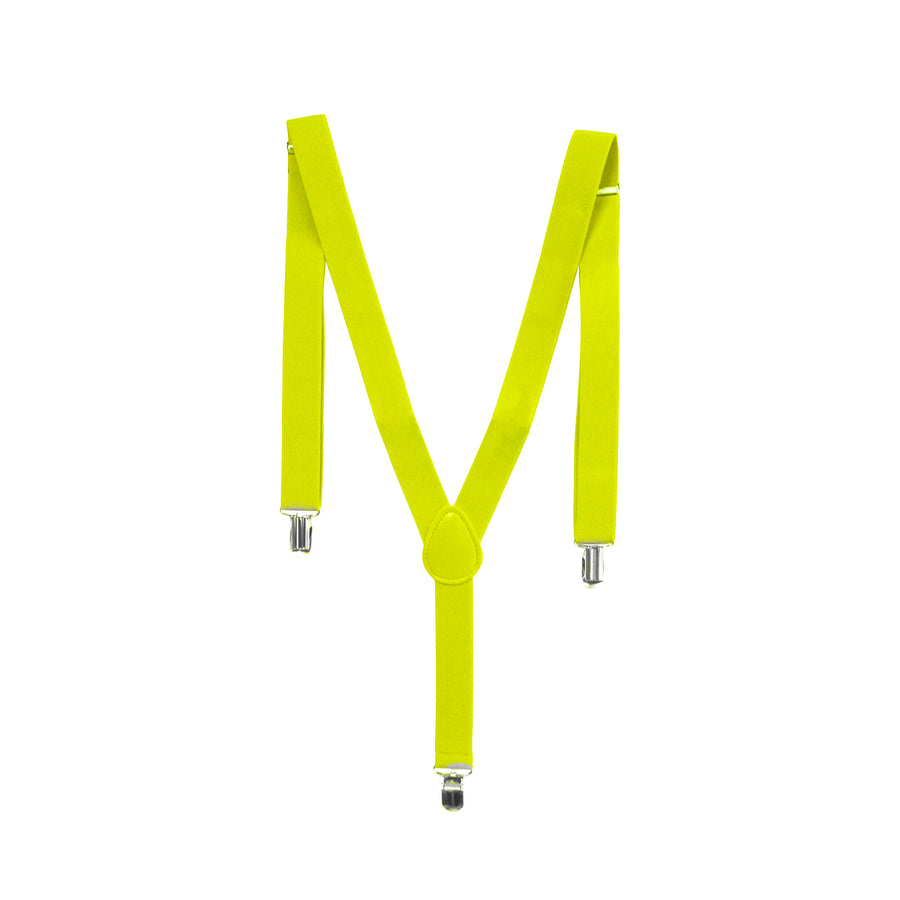 Plain Suspender (Fluro Yellow)