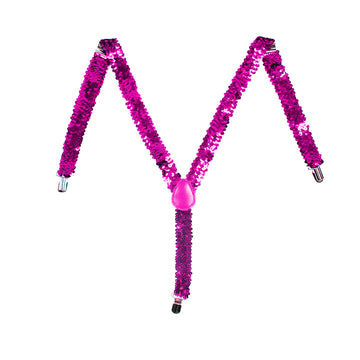 Pink Sequin Suspender