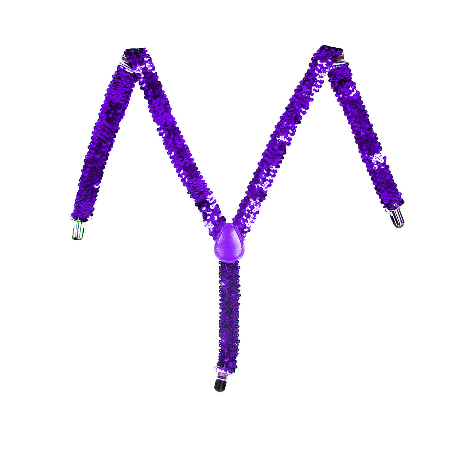 Purple Sequin Suspender