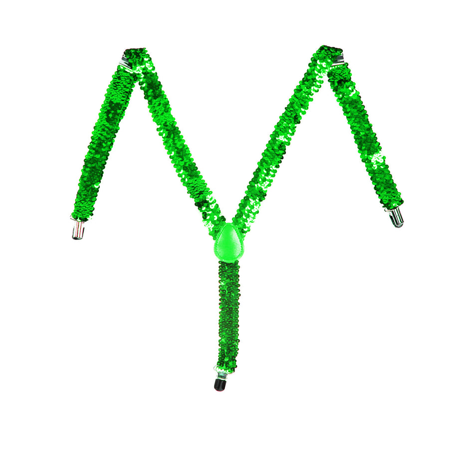 Green Sequin Suspender