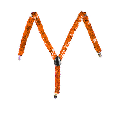 Orange Sequin Suspender