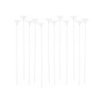 White Balloon Holder Sticks (12pcs)