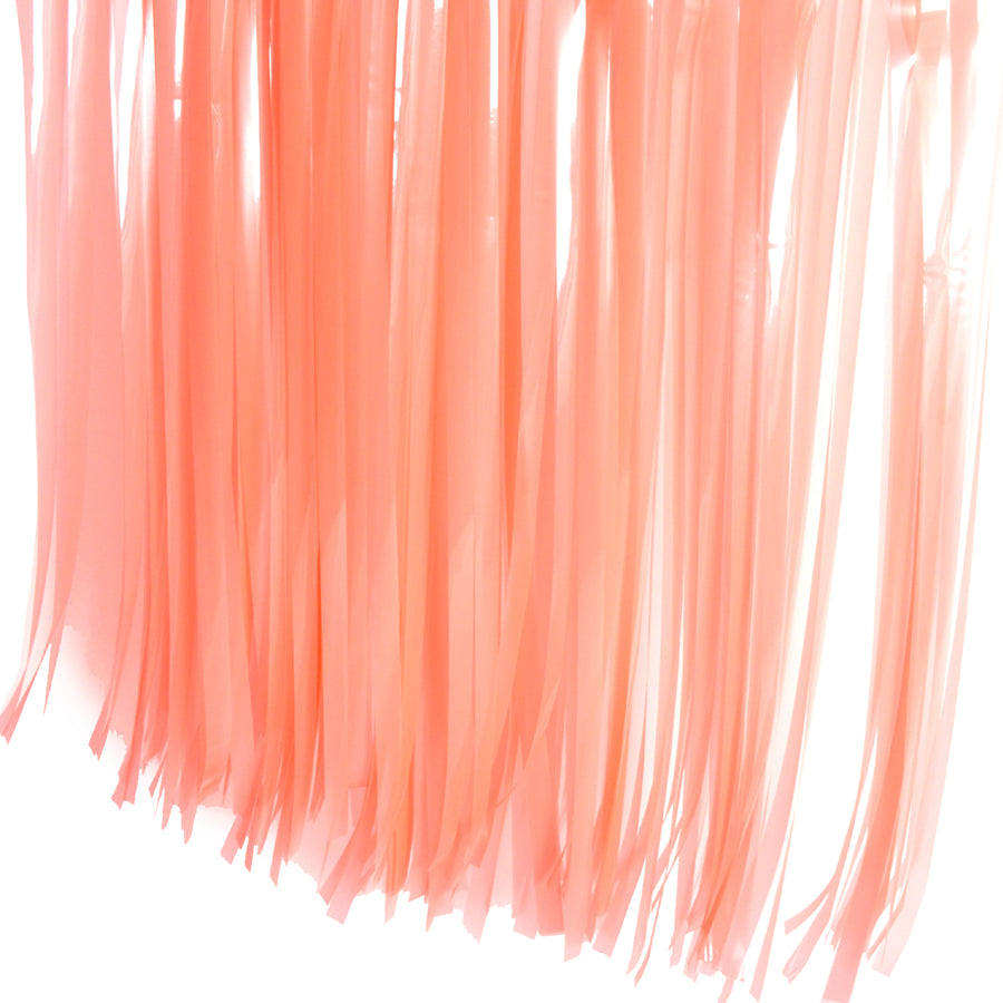 Neon Tinsel Curtain (Coral)