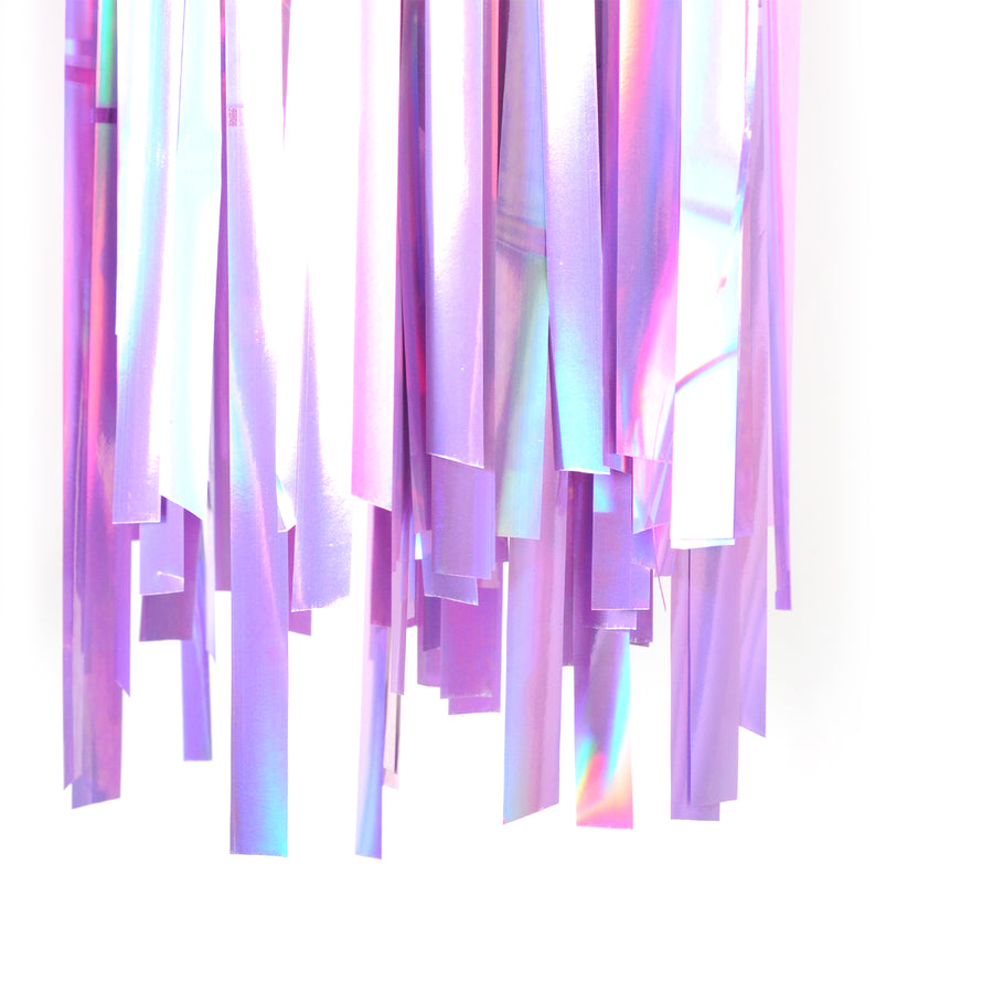 Light Purple Iridescent Tinsel Curtain