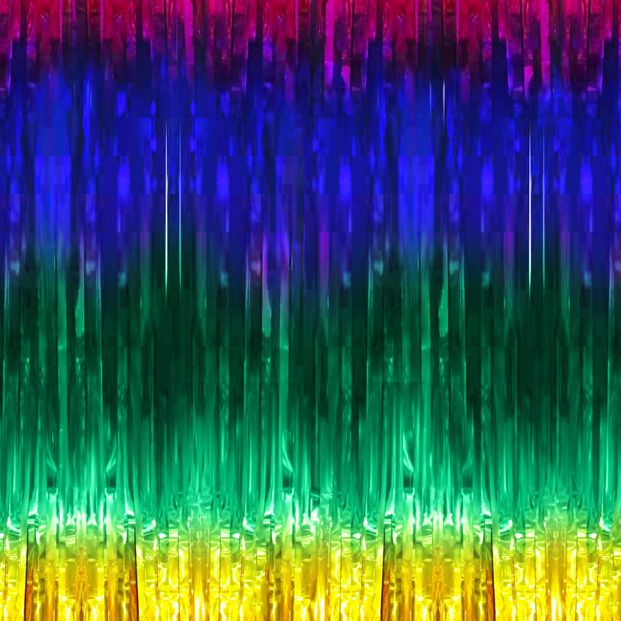 Rainbow Metallic Curtain (Horizontal)